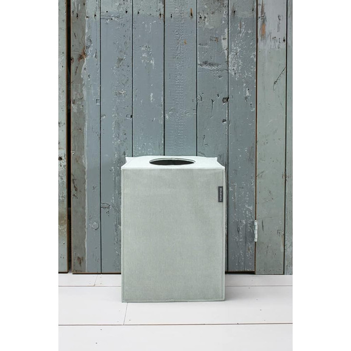 Brabantia - Laundry Bag - Quick-Drop Opening - Robust Textile Bag - Space-Saving - The lid folds out into handles - Easy emptying - Green - 55 L - 29.5 x 54.0 x 50.5 cm