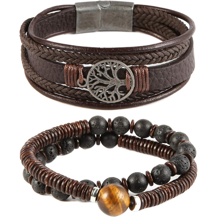 Браслети HZMAN з натуральної шкіри 