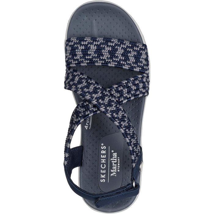 Skechers Martha Stewart Reggae Cup – Жіночі сандалі Coastal Trail, 38.5 EU, темно-сині з сірим