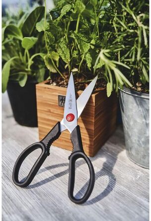 Універсальні кухонні ножиці ZWILLING Twin L, 20 см, з нержавіючої сталі, для правшів та лівшів, чорні