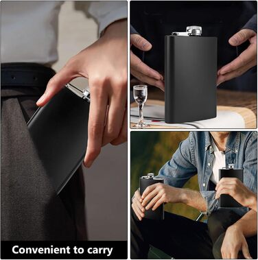 Набір фляг з нержавіючої сталі, рожевий, 8oz/240мл, 6 шт. з келихами для шотів, шкіряний чохол, для подорожей, вечірок, подарунків