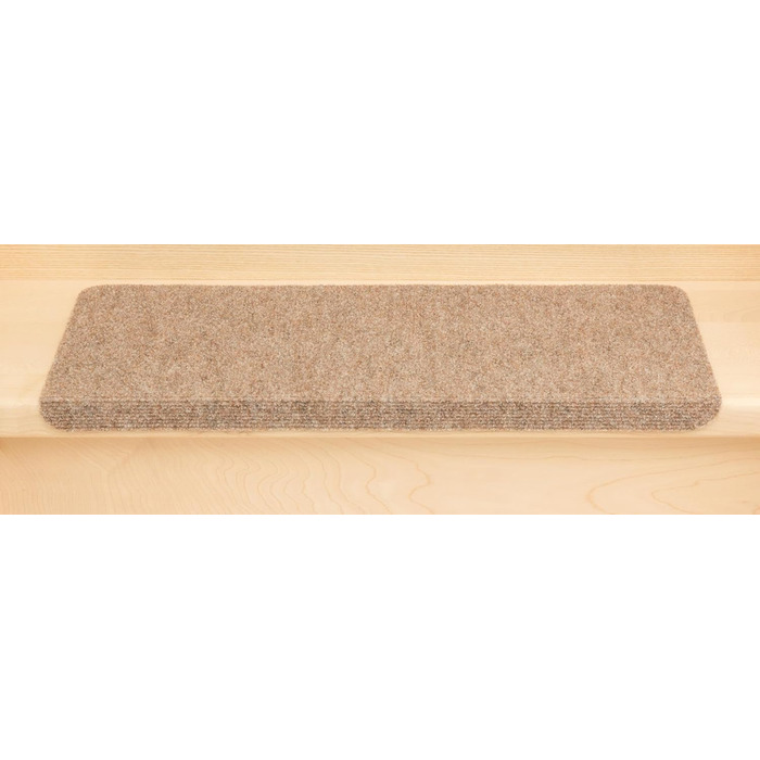 Ramon Rectangular Step Mats by Kettelservice-Metzker - Beige, No Plastic Corners