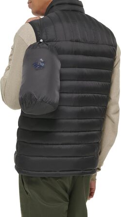 Чоловічий пуховик Docker Claic Ultra Loft Packable з альтернативою пуху (XS, Чорний)