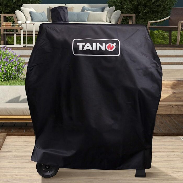 Гриль TAINO Hero XXL з кришкою, коптильня, вугільний BBQ, стійка для гриля, чохол