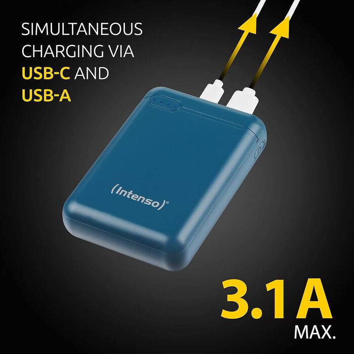 Powerbank Intenso XS 10000mAh Petrol: зарядний пристрій для смартфона, планшета, MP3-плеєра, цифрової камери