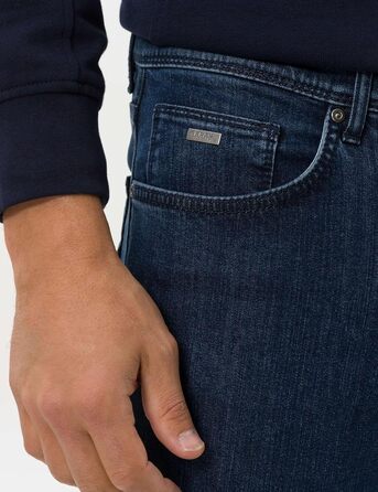 Джинси чоловічі BRAX Cadiz Straight Fit 34W/30L темно-сині класичні п'ять кишень