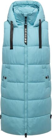 Жіноча степкова жилетка Navahoo з капюшоном, тепла, для активного відпочинку (L, небесно-блакитний)