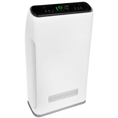 Повітряочисник та зволожувач повітря 2-в-1, 4-ступенева фільтрація, HEPA-11, бак для води, пульт ДУ, для приміщень 60-70 м², (LR 67014 we)