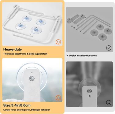 Кішка ліжко на стіл Odoland - 360° обертання та регулювання висоти, м'яка гамак для котів з 2 знімними чохлами, місце для сну для дому/офісу - підходить для цілорічного використання (сірий), для лежання на підвіконі