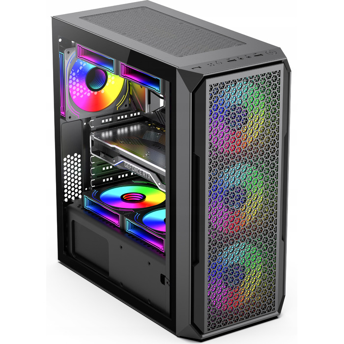 Корпус Cased L-W209 Midi Tower, чорний