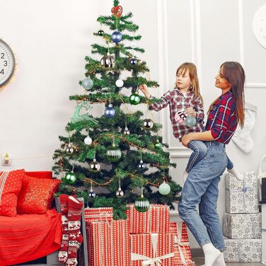 Новорічні кулі для ялинки Gaoyong (50 шт., зелені) - прикраси для ялинки, декор для святкування з родиною та друзями