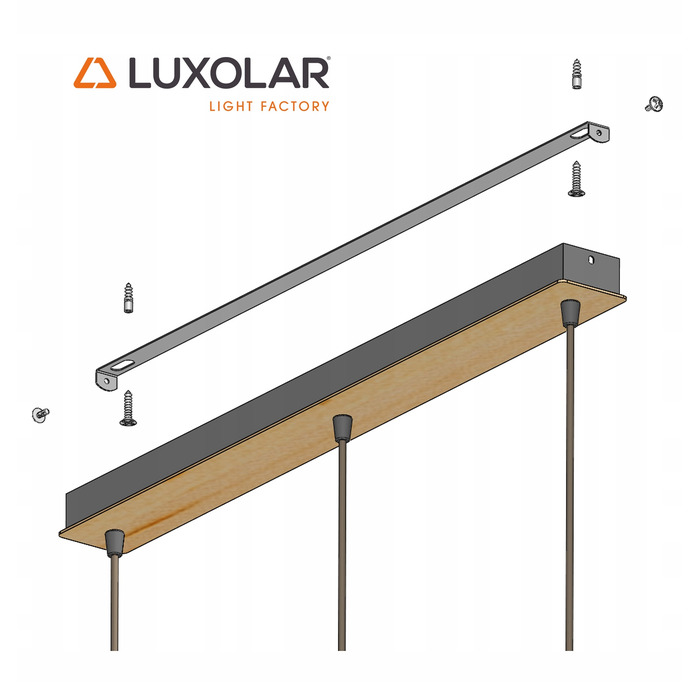 Підвісна люстра Luxolar 497 на 3 цоколі E27