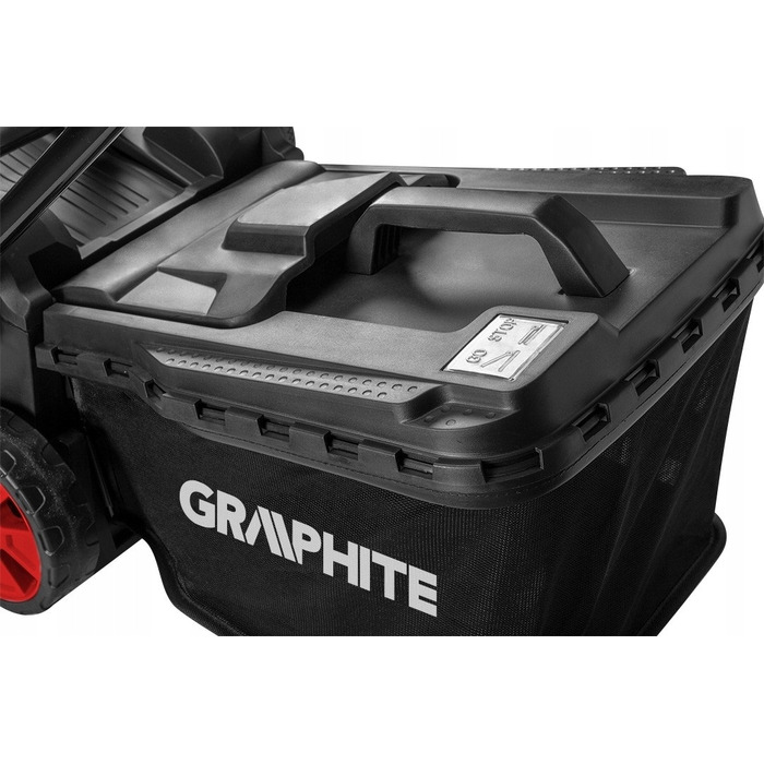 Електрична газонокосарка GRAPHITE 1500 Вт з регулюванням височки та травозбірником 35 л