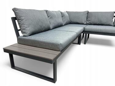 Комплект садових меблів Ideal Garden, метал, сірий, 3 предмети