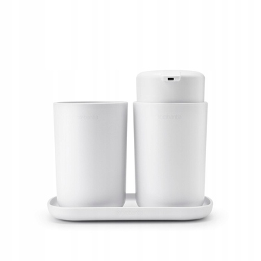 Аксесуари для ванної кімнати Brabantia ReNew, білі, 3 шт.