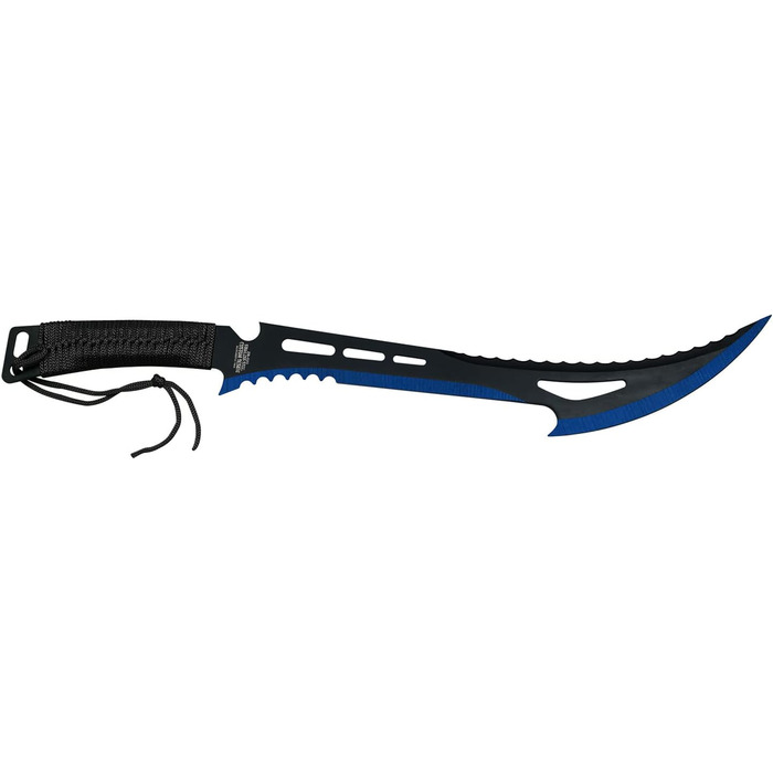 Мачете Z-Hunter Black/Blue — сталевий туристичний ніж