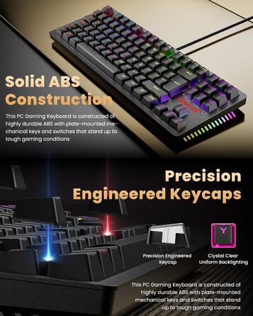 Redragon S113 Комбо Клавіатура та Миша для Ігор з Механічними Клавішами, RGB Підсвічуванням та Мишею 3200 DPI (Brown Switches) для ПК Windows QWERTY