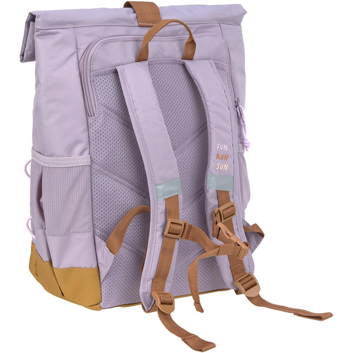 Дитячий рюкзак LÄSSIG з нагрудним ременем, 12 літрів, водонепроникний, Rolltop, зелений/синій (фіолетовий)