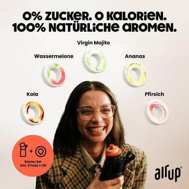 Пляшка для води air up 1000 мл з аромат-подами, сіра, для школи, спорту, з трубочкою, без цукру, для дітей та дорослих