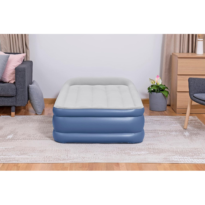 Надувний матрац Bestway TriTech Vento XL з електронасосом 191x97x46 см, синій