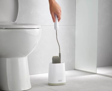 Набір для чищення унітазу Joseph Joseph Flex Lite (2 шт.) з тримачем, силікон, сірий/білий