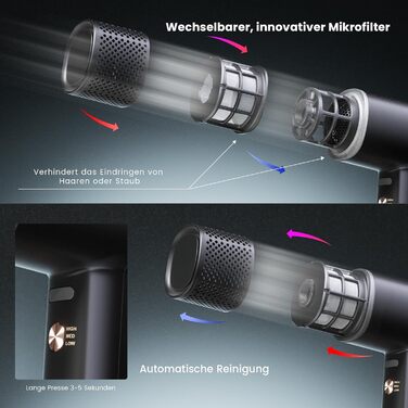 Іонізатор для волосся Föhn: Швидкий фен з дифузором для жінок та чоловіків, 3 режими, 2 швидкості, чорний