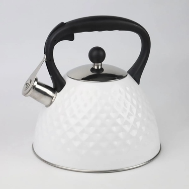 Класичний сталевий чайник Karl Hausmann, 3 л, білий