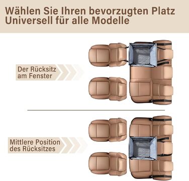 Автокрісло для собак середніх та маленьких порід – водовідштовхувальне, сіре. З безпечним ременем та сіткою. Зручне та компактне.