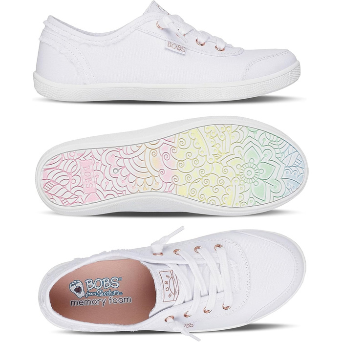 Жіночі кросівки Skechers Bobs B, білі, 40 EU, бавовна