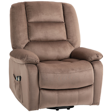 HOMCOM TV Chair with Rise Assist, Electric Recliner, with Massage Function, Reclining Function, Heat Function, Polyester, 90x93x110cm | Aosom
