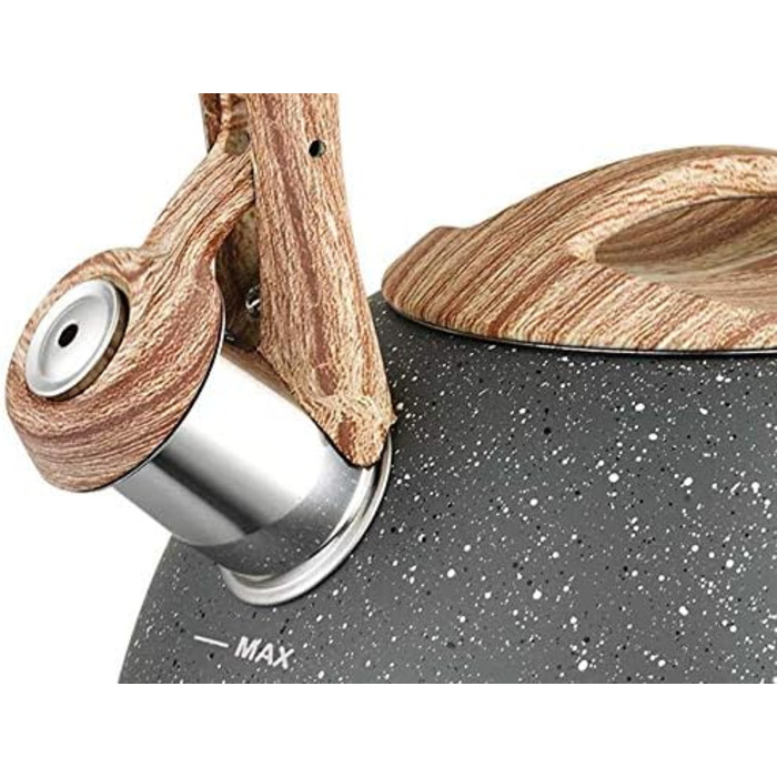 Чайник електричний Klausberg з нержавіючої сталі 2.8L з мармуровим покриттям, сірий KB-7369