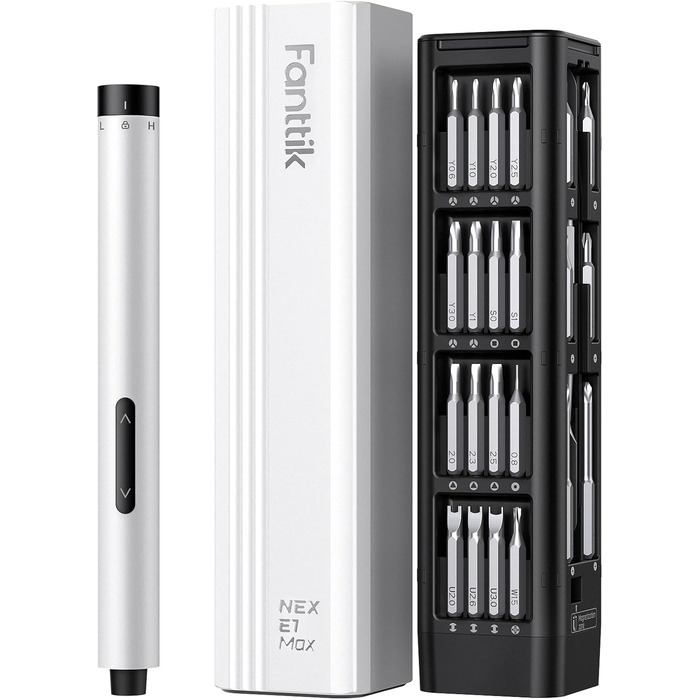 Акумуляторний шуруповерт Fanttik E1 MAX, 50 в 1, прецизійний набір з магнітом, 2 швидкості, для ремонту iPhone, ноутбуків, окулярів