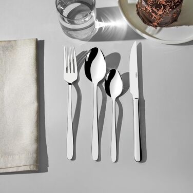 Нержавіюча столова приборів 24 шт. для 6 осіб: елегантний набір для щоденного використання та особливих випадків, стійкий до корозії