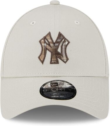 Кепка New Era 9Forty Yankees з металевою застібкою, бейсболка, кепка з козирком, MLB, для чоловіків, Нью-Йорк Янкиз, бежева