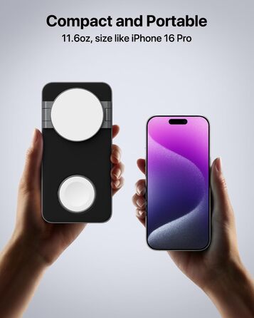 Бездротовий зарядний пристрій 3-в-1 MagSafe для iPhone, Apple Watch та AirPods Pro (Монохромний)