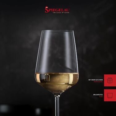 Келихи для шампанського Spiegelau Style, 310 мл, 4 шт. - Кришталеве скло, безпечні для миття в посудомийній машині