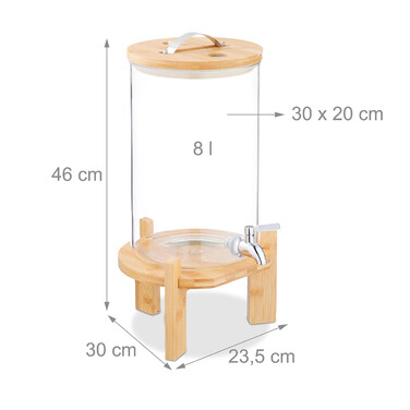 Relaxdays Beverage Dispenser for Cold & Hot Drinks