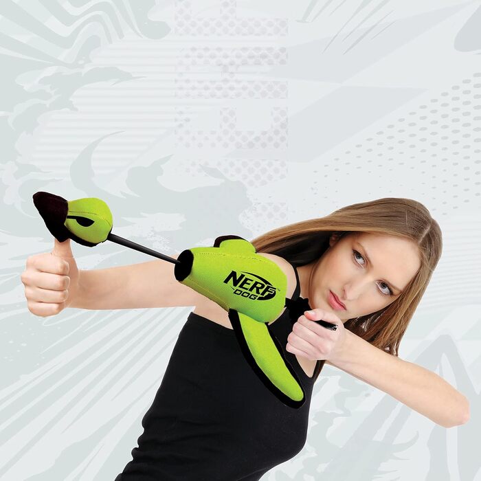 Інтерактивна іграшка для собак Nerf Dog, велика качка з нейлону, зелена
