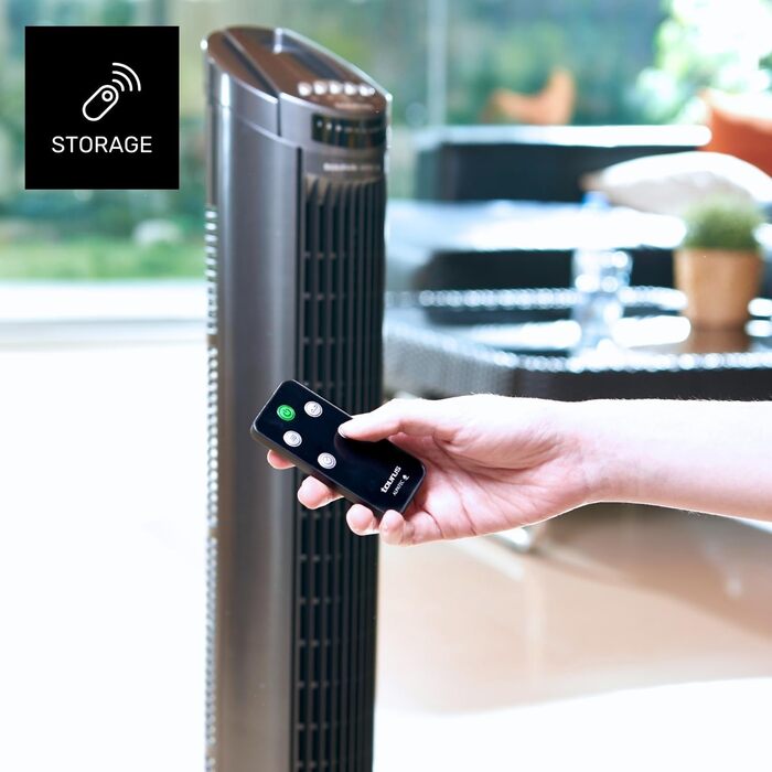 Турбовентилятор Taurus TF780, білий з пультом керування, сірий, 45W, 74 см