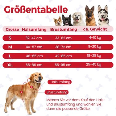 Шлейка для собак Funfox, середня порода, анти-тяга, з ручкою та світловідбиваючими смугами, без заплутування, червона (L)