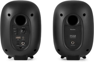 Audizio RS80 - Студійний монітор HiFi Bluetooth, 160 Вт | USB, RCA | Для геймерів та меломанів | Сірий