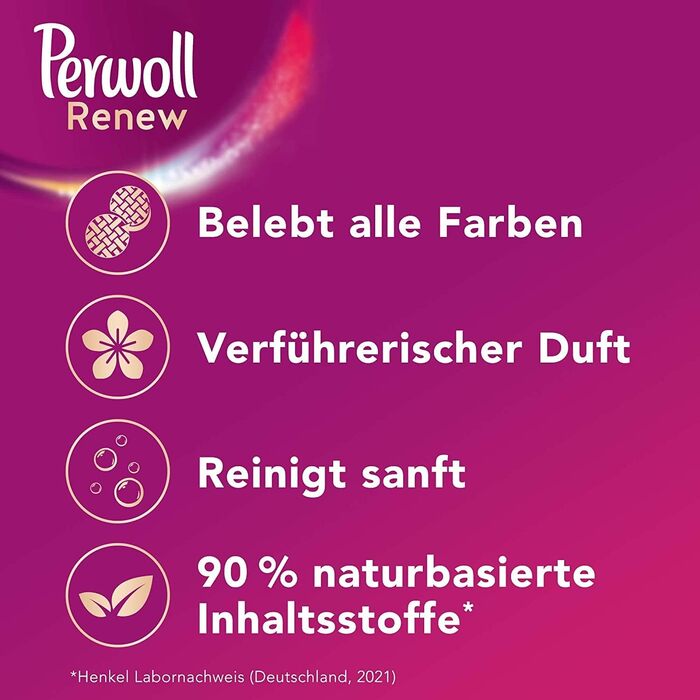 Рідкий засіб для прання Perwoll Renew Blütenrausch для кольорових та білих речей, квітковий аромат, 1.38 л (на 50 прань)