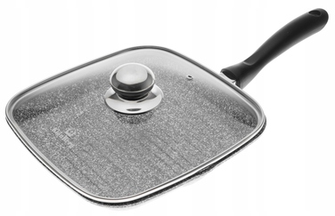 Гриль-пательня KlönBerg з мармуровим покриттям та кришкою, 24 см