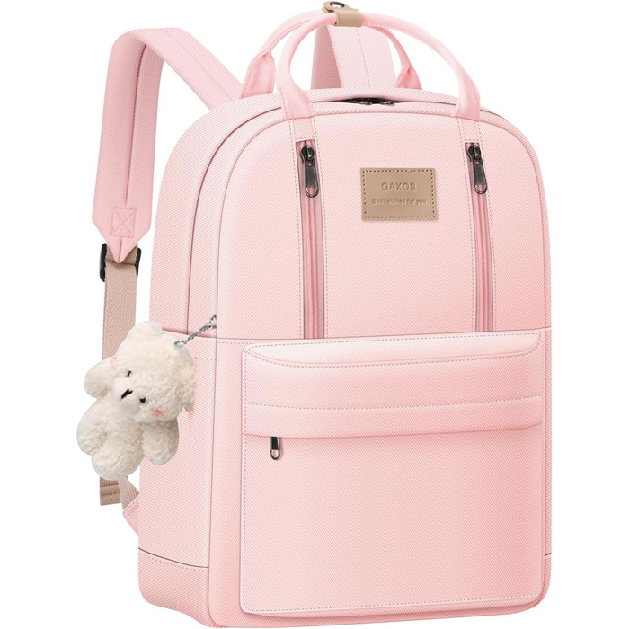 GAXOS Сумка-рюкзак для школи: стильний рюкзак-сумка для жінок та дівчат, білий, у корейському стилі