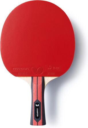 Стіл тенісний ракетковий набір Butterfly Champion | Професійний ракетковий набір для досвідчених гравців | ITTF, Чорний, Червоний, Конкав