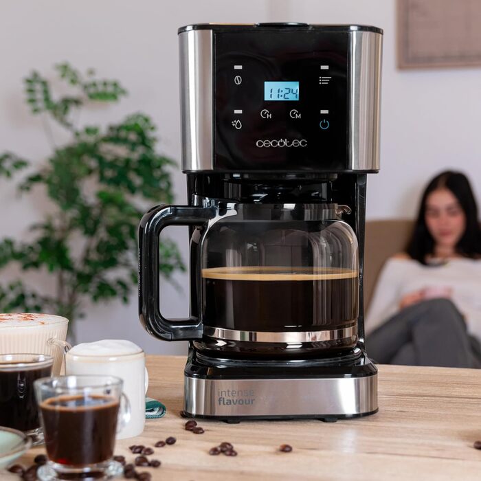 Кавомашина крапельна програмована Cecotec Coffee 66 Smart Plus, 980W, 1,5л, сталь, LCD, Touchscreen, ExtemAroma, AutoClean