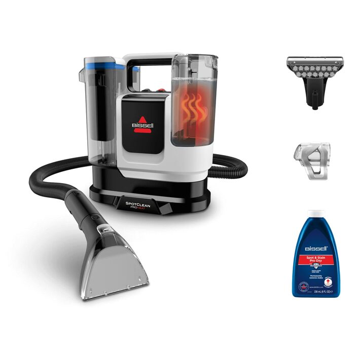 BISSELL SpotClean ProHeat Advanced: Професійний мийник килимів та м'яких меблів, 1125W, з кабелем, 3924N