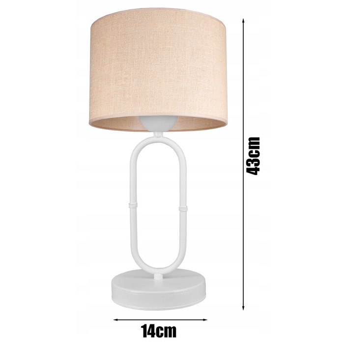 Стильна біла настільна нічна лампа в стилі бохо з джутовим абажуром, сучасна лофт LED