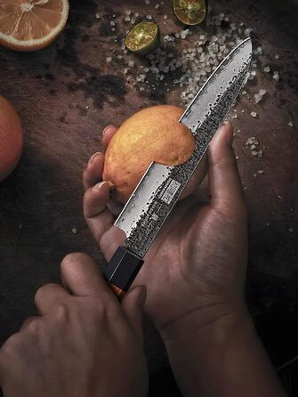 Професійний японський кухонний ніж HOSHANHO Gyuto, шеф-ніж 20 см для м'яса та овочів