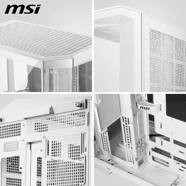 Корпус ПК MSI MAG PANO 100L PZ WHITE ATX з підтримкою GPU-стійкою, індикатором рівня заповнення, фільтрами від пилу та USB Type-C (20Gbps)